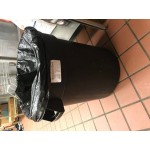 Carlisle 84105504 Bronco 55 Gallon Yellow Round Trash Can