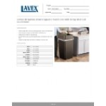 Lavex 50 Gallon Brown Square Trash Can with Drop Shot Lid