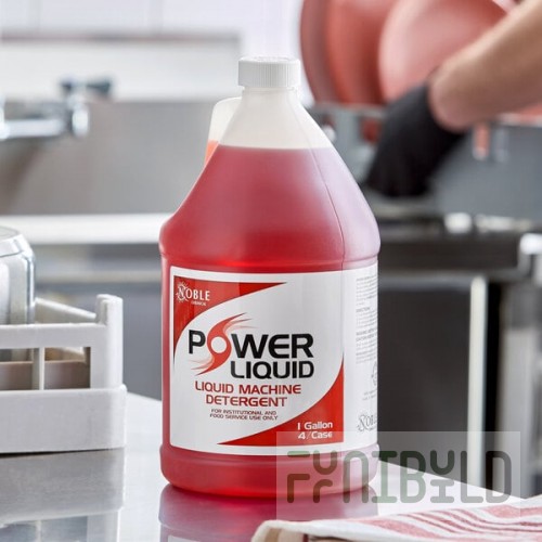 Noble 1 Gallon / 128 oz. Power Concentrated Liquid Dish Washing Machine Detergent - 4/Case