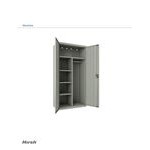 Hirsh 22633 Light Gray Wardrobe Cabinet - 36 Hirsh 22633 Light Gray Wardrobe Cabinet - 36