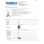Wesco Industrial Products 1,000 lb. Poly Overpack Drum Truck with (2) 10