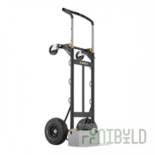 Gorilla 800 lb. Convertible Steel Hand Truck / Cart with (2) 10