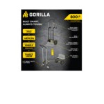 Gorilla 800 lb. Convertible Steel Hand Truck / Cart with (2) 10