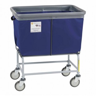 R&B Wire Products, Inc. 6 Bushel Navy Elevated Antimicrobial Vinyl Basket Truck with Bumper 466SOB/ANTI/NVY R&B Wire Products, Inc. 6 Bushel Navy Elevated Antimicrobial Vinyl Basket Truck with Bumper 466SOB/ANTI/NVY