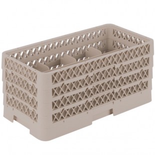 Vollrath HR1B1BBA Traex® Half-Size Beige 8 Compartment 9 1/16