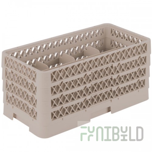 Vollrath HR1B1BBA Traex® Half-Size Beige 8 Compartment 9 1/16