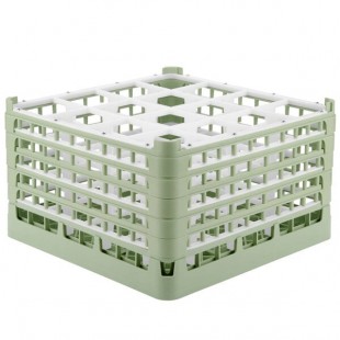 Vollrath 52771 Signature Full-Size Light Green 16-Compartment 10 9/16