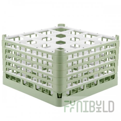 Vollrath 52771 Signature Full-Size Light Green 16-Compartment 10 9/16