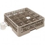 Vollrath TR4DDDD Traex® Full-Size Black 16-Compartment 9 7/16