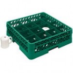 Vollrath TR4DDDD Traex® Full-Size Black 16-Compartment 9 7/16