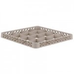 Vollrath TR4DDDD Traex® Full-Size Black 16-Compartment 9 7/16