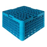 Carlisle RG36-514 OptiClean 36 Compartment Blue Glass Rack with 5 Extenders Carlisle RG36-514 OptiClean 36 Compartment Blue Glass Rack with 5 Extenders