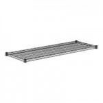 Regency NSF Black Epoxy Take-Out Shelving Station with 5 Shelves and PVC Shelf Mat Overlay - 18