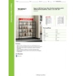 Regency NSF Black Epoxy Take-Out Shelving Station with 5 Shelves and PVC Shelf Mat Overlay - 18