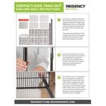 Regency NSF Black Epoxy Take-Out Shelving Station with 5 Shelves and PVC Shelf Mat Overlay - 18