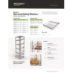 Regency NSF Black Epoxy Take-Out Shelving Station with 5 Shelves and PVC Shelf Mat Overlay - 18