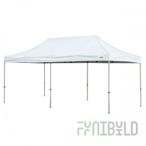 Caravan Canopy 22003206012 Classic 20' x 10' White Commercial Grade Instant Canopy Deluxe Kit
