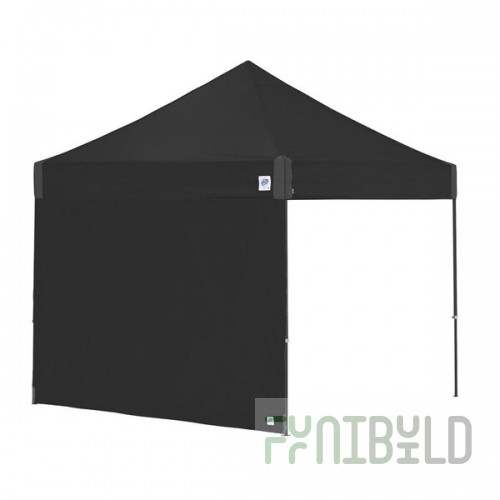 E-Z Up SW3BK10SLGY Recreational 10' Black Straight Sidewall