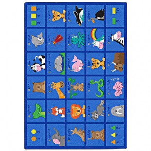 Joy Carpets Kid Essentials Friendly Phonics Animals 10' 9