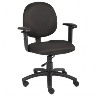 Boss B9091-BK Black Diamond Task Chair with Adjustable Arms Boss B9091-BK Black Diamond Task Chair with Adjustable Arms