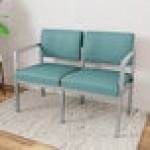 Lesro Lenox Steel Patriot Plus Sea Vinyl Loveseat Lesro Lenox Steel Patriot Plus Sea Vinyl Loveseat