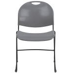 Flash Furniture RUT-188-GY-GG Hercules Series Gray Ultra-Compact Stack Chair with Black Frame Flash Furniture RUT-188-GY-GG Hercules Series Gray Ultra-Compact Stack Chair with Black Frame
