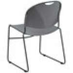 Flash Furniture RUT-188-GY-GG Hercules Series Gray Ultra-Compact Stack Chair with Black Frame Flash Furniture RUT-188-GY-GG Hercules Series Gray Ultra-Compact Stack Chair with Black Frame