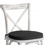Lancaster Table & Seating Vineyard Rustic White Wood Cross Back Chair with 2 Lancaster Table & Seating Vineyard Rustic White Wood Cross Back Chair with 2