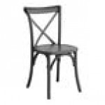 Lancaster Table & Seating Vineyard Rustic White Wood Cross Back Chair with 2 Lancaster Table & Seating Vineyard Rustic White Wood Cross Back Chair with 2