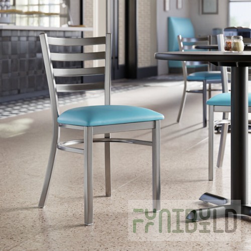 Lancaster Table & Seating Clear Coat Finish Ladder Back Chair with 2 1/2