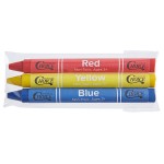 Choice 3 Pack Kids' Restaurant Crayons in Cello Wrap - 1,000/Case Choice 3 Pack Kids' Restaurant Crayons in Cello Wrap - 1,000/Case