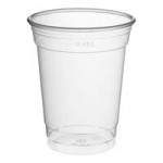 Fabri-Kal Kal-Clear/Nexclear LKC16/24F Clear Flat PET Lid for 5 oz., 8 oz., and 12 oz. Sundae Cups - No Slot - 1,000/Case