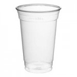 Fabri-Kal Kal-Clear/Nexclear LKC16/24F Clear Flat PET Lid for 5 oz., 8 oz., and 12 oz. Sundae Cups - No Slot - 1,000/Case