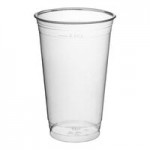 Fabri-Kal Kal-Clear/Nexclear LKC16/24F Clear Flat PET Lid for 5 oz., 8 oz., and 12 oz. Sundae Cups - No Slot - 1,000/Case