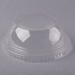 Fabri-Kal Kal-Clear/Nexclear LKC16/24F Clear Flat PET Lid for 5 oz., 8 oz., and 12 oz. Sundae Cups - No Slot - 1,000/Case