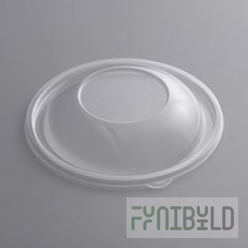 Sabert 52048A100 FreshPack Clear Dome Lid for Shallow 24 and 32 oz. Bowls, Round 48 oz. Bowls - 100/Case