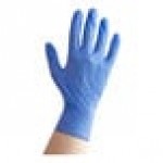 Noble Powder-Free Disposable Blue Hybrid 3.5 Mil Thick Gloves - Medium - 1,000/Case