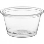 Choice PET Plastic Lid for 0.5 to 1.25 oz. Souffle Cup / Portion Cup - 100/Pack Choice PET Plastic Lid for 0.5 to 1.25 oz. Souffle Cup / Portion Cup - 100/Pack