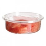 Eco-Products Veridian Compostable Round Green PLA Plastic Flat Lid for 8-16 oz. Deli Containers - 500/Case Eco-Products Veridian Compostable Round Green PLA Plastic Flat Lid for 8-16 oz. Deli Containers - 500/Case