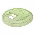 Eco-Products Veridian Compostable Round Green PLA Plastic Flat Lid for 8-16 oz. Deli Containers - 500/Case Eco-Products Veridian Compostable Round Green PLA Plastic Flat Lid for 8-16 oz. Deli Containers - 500/Case