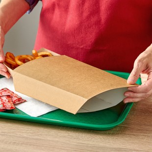 Carnival King Kraft Paper Food Sleeves for 5 lb. Food Trays - 250/Case