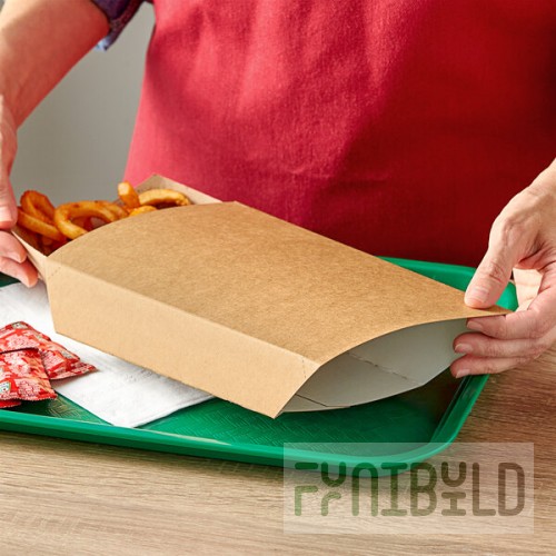 Carnival King Kraft Paper Food Sleeves for 5 lb. Food Trays - 250/Case