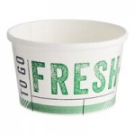 Inno-Pak To Go Fresh 8-16 oz. Clear Plastic Food Cup Vented Lid - 500/Case