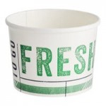 Inno-Pak To Go Fresh 8-16 oz. Clear Plastic Food Cup Vented Lid - 500/Case