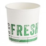 Inno-Pak To Go Fresh 8-16 oz. Clear Plastic Food Cup Vented Lid - 500/Case