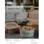 Inno-Pak To Go Fresh 8-16 oz. Clear Plastic Food Cup Vented Lid - 500/Case