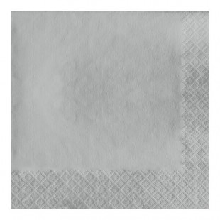 Creative Converting 663281B Shimmering Silver 2-Ply 1/4 Fold Luncheon Napkin - 600/Case Creative Converting 663281B Shimmering Silver 2-Ply 1/4 Fold Luncheon Napkin - 600/Case