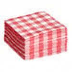 Choice Red Gingham 2-Ply Beverage / Cocktail Napkin - 1,000/Case Choice Red Gingham 2-Ply Beverage / Cocktail Napkin - 1,000/Case