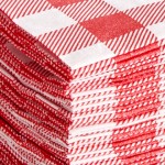 Choice Red Gingham 2-Ply Beverage / Cocktail Napkin - 1,000/Case Choice Red Gingham 2-Ply Beverage / Cocktail Napkin - 1,000/Case