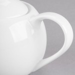 Libbey Slenda 14 oz. Royal Rideau White Porcelain Tea Pot with Lid - Sample